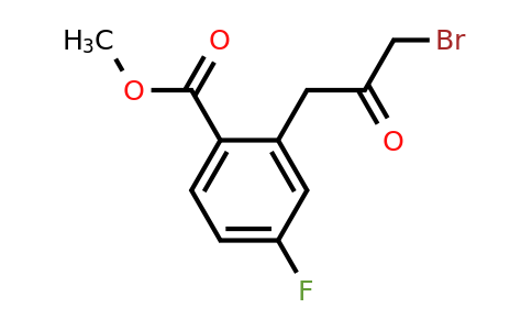 1806615-39-3 | Methyl 2-(3-bromo-2-oxopropyl)-4-fluorobenzoate