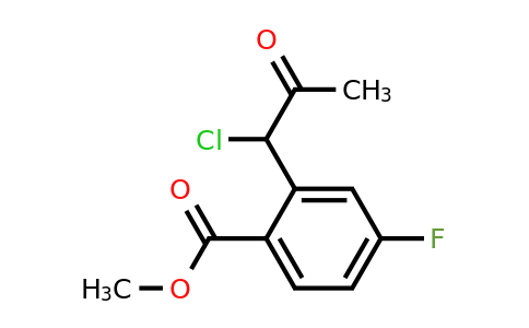 1806615-43-9 | Methyl 2-(1-chloro-2-oxopropyl)-4-fluorobenzoate
