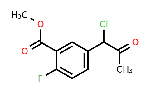 Methyl 5-(1-chloro-2-oxopropyl)-2-fluorobenzoate