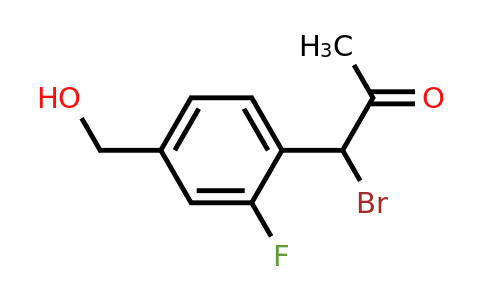 1806616-17-0 | 1-Bromo-1-(2-fluoro-4-(hydroxymethyl)phenyl)propan-2-one