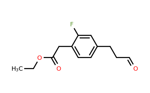 1806616-68-1 | Ethyl 2-fluoro-4-(3-oxopropyl)phenylacetate