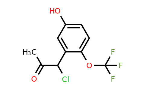 1806616-81-8 | 3-(1-Chloro-2-oxopropyl)-4-(trifluoromethoxy)phenol