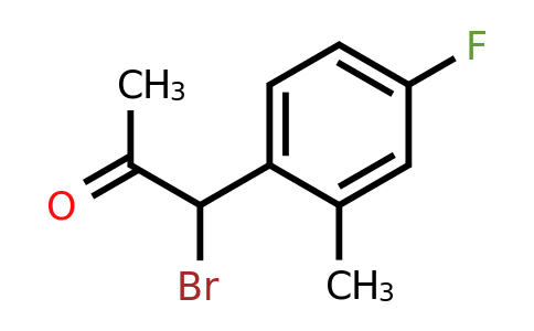 1806616-88-5 | 1-Bromo-1-(4-fluoro-2-methylphenyl)propan-2-one