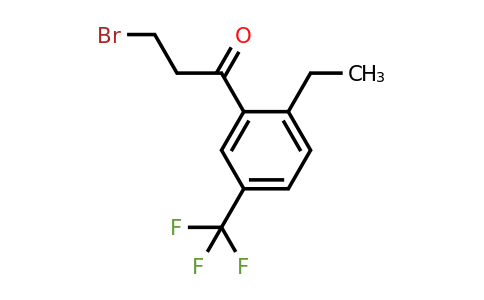 1806617-00-4 | 3-Bromo-1-(2-ethyl-5-(trifluoromethyl)phenyl)propan-1-one