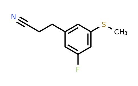 1806617-07-1 | 3-(3-Fluoro-5-(methylthio)phenyl)propanenitrile