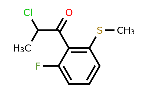 1806617-28-6 | 2-Chloro-1-(2-fluoro-6-(methylthio)phenyl)propan-1-one