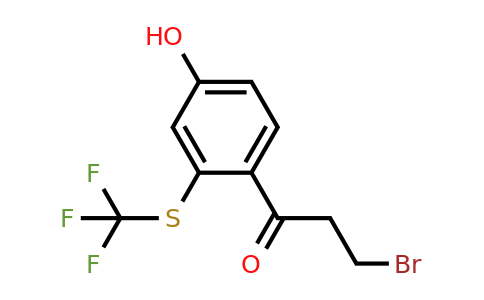 1806617-33-3 | 4-(3-Bromopropanoyl)-3-(trifluoromethylthio)phenol