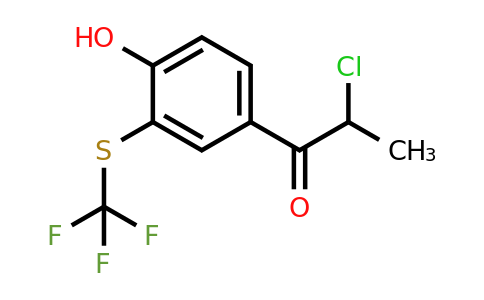 1806617-37-7 | 4-(2-Chloropropanoyl)-2-(trifluoromethylthio)phenol