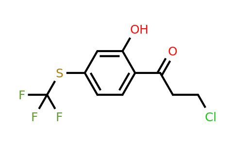 1806617-40-2 | 2-(3-Chloropropanoyl)-5-(trifluoromethylthio)phenol