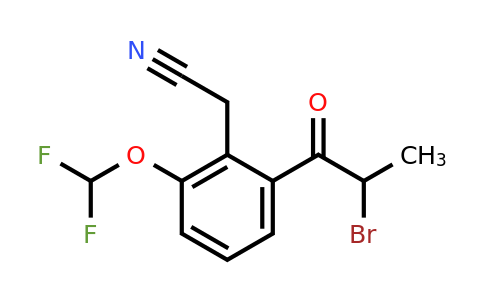 1806618-33-6 | 2-(2-Bromopropanoyl)-6-(difluoromethoxy)phenylacetonitrile