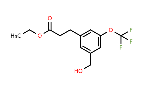 1806620-31-4 | Ethyl 3-(3-(hydroxymethyl)-5-(trifluoromethoxy)phenyl)propanoate