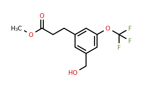 1806620-37-0 | Methyl 3-(3-(hydroxymethyl)-5-(trifluoromethoxy)phenyl)propanoate