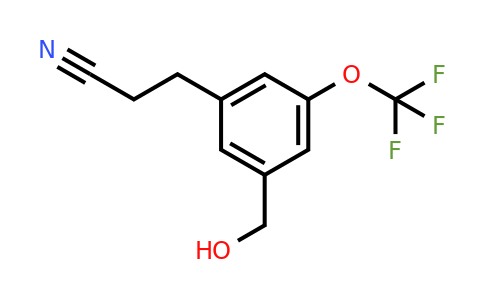 1806620-42-7 | 3-(3-(Hydroxymethyl)-5-(trifluoromethoxy)phenyl)propanenitrile