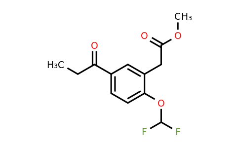 1806621-02-2 | Methyl 2-(difluoromethoxy)-5-propionylphenylacetate