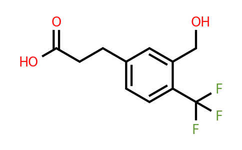 1806621-53-3 | 3-(3-(Hydroxymethyl)-4-(trifluoromethyl)phenyl)propanoic acid