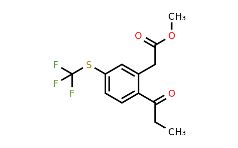 1806622-27-4 | Methyl 2-propionyl-5-(trifluoromethylthio)phenylacetate