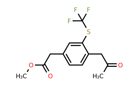 1806622-64-9 | Methyl 4-(2-oxopropyl)-3-(trifluoromethylthio)phenylacetate