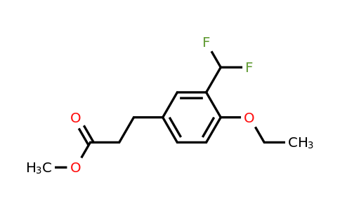 1806622-70-7 | Methyl 3-(difluoromethyl)-4-ethoxyphenylpropanoate