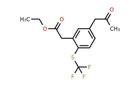 1806623-27-7 | Ethyl 5-(2-oxopropyl)-2-(trifluoromethylthio)phenylacetate