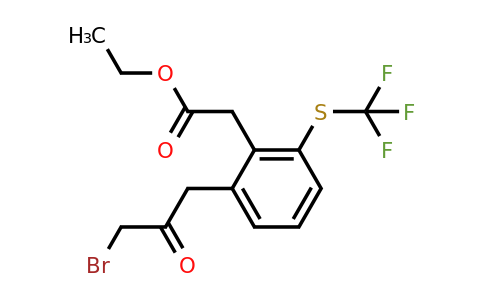 1806623-31-3 | Ethyl 2-(3-bromo-2-oxopropyl)-6-(trifluoromethylthio)phenylacetate