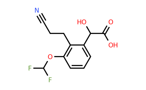 1806623-34-6 | 2-(2-Cyanoethyl)-3-(difluoromethoxy)mandelic acid