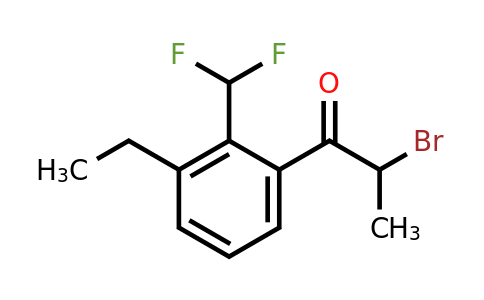 1806623-37-9 | 2-Bromo-1-(2-(difluoromethyl)-3-ethylphenyl)propan-1-one