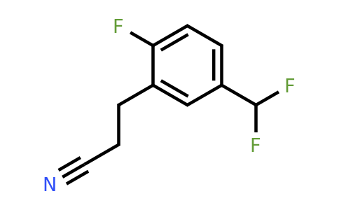 1806623-76-6 | 5-(Difluoromethyl)-2-fluorophenylpropanenitrile