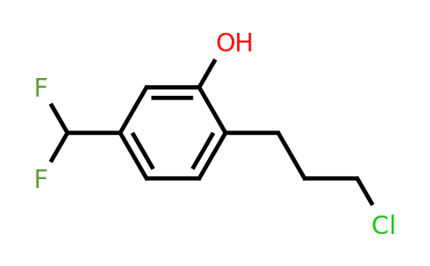 1806623-92-6 | 2-(3-Chloropropyl)-5-(difluoromethyl)phenol
