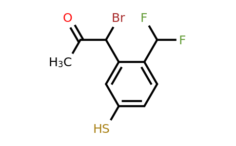 1806624-31-6 | 1-Bromo-1-(2-(difluoromethyl)-5-mercaptophenyl)propan-2-one