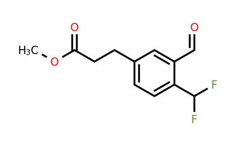 1806624-37-2 | Methyl 4-(difluoromethyl)-3-formylphenylpropanoate