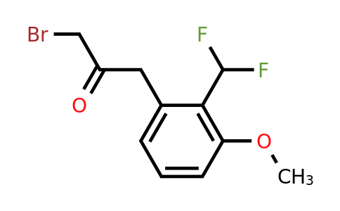 1806624-42-9 | 1-Bromo-3-(2-(difluoromethyl)-3-methoxyphenyl)propan-2-one