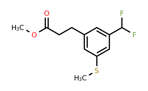 1806624-58-7 | Methyl 3-(3-(difluoromethyl)-5-(methylthio)phenyl)propanoate