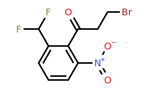 1806624-71-4 | 3-Bromo-1-(2-(difluoromethyl)-6-nitrophenyl)propan-1-one