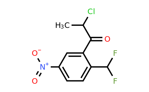 1806624-72-5 | 2-Chloro-1-(2-(difluoromethyl)-5-nitrophenyl)propan-1-one