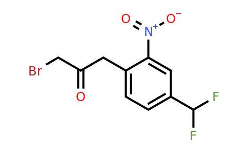 1806624-78-1 | 1-Bromo-3-(4-(difluoromethyl)-2-nitrophenyl)propan-2-one