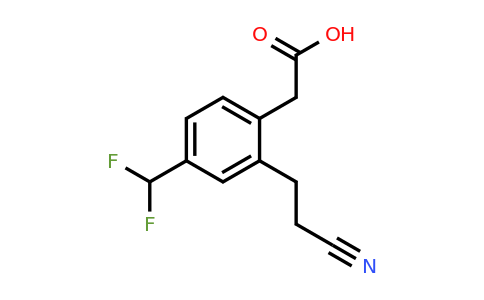 1806625-04-6 | 2-(2-Cyanoethyl)-4-(difluoromethyl)phenylacetic acid