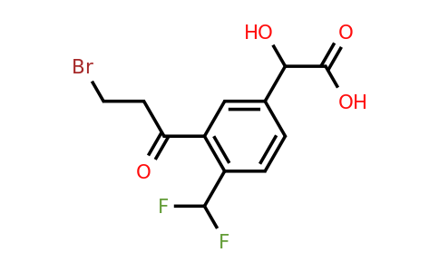 1806625-13-7 | 3-(3-Bromopropanoyl)-4-(difluoromethyl)mandelic acid