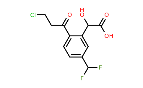 1806625-17-1 | 2-(3-Chloropropanoyl)-5-(difluoromethyl)mandelic acid