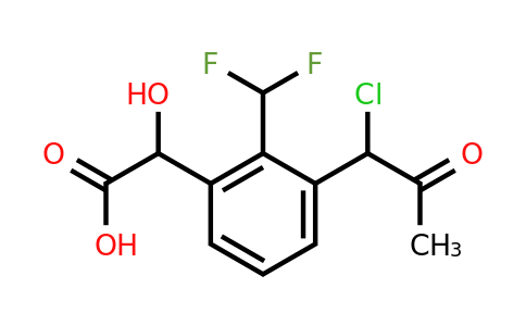 1806625-32-0 | 3-(1-Chloro-2-oxopropyl)-2-(difluoromethyl)mandelic acid
