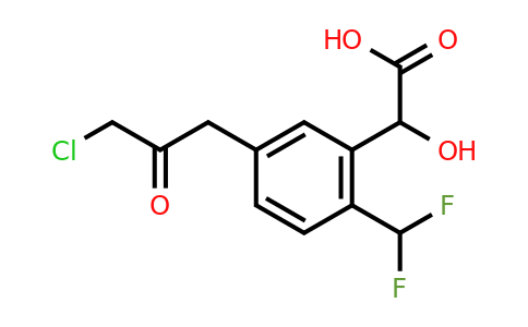 1806625-36-4 | 5-(3-Chloro-2-oxopropyl)-2-(difluoromethyl)mandelic acid