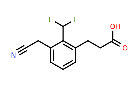 1806625-41-1 | 3-(2-Carboxyethyl)-2-(difluoromethyl)phenylacetonitrile
