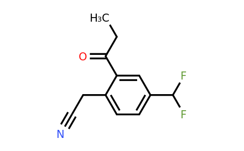 1806625-48-8 | 4-(Difluoromethyl)-2-propionylphenylacetonitrile