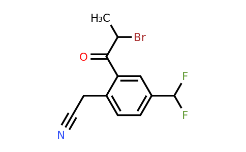 1806625-51-3 | 2-(2-Bromopropanoyl)-4-(difluoromethyl)phenylacetonitrile