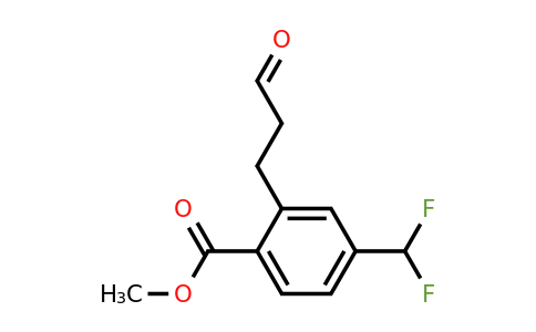1806625-64-8 | Methyl 4-(difluoromethyl)-2-(3-oxopropyl)benzoate
