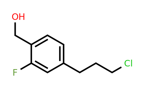 1806625-81-9 | 4-(3-Chloropropyl)-2-fluorobenzylalcohol