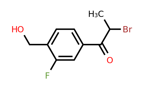 1806625-96-6 | 2-Bromo-1-(3-fluoro-4-(hydroxymethyl)phenyl)propan-1-one