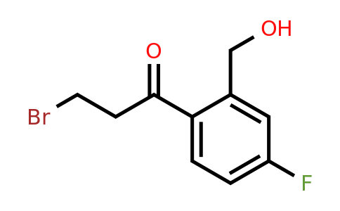 1806626-02-7 | 3-Bromo-1-(4-fluoro-2-(hydroxymethyl)phenyl)propan-1-one