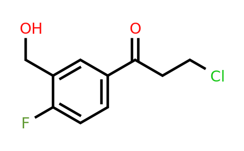 1806626-15-2 | 3-Chloro-1-(4-fluoro-3-(hydroxymethyl)phenyl)propan-1-one