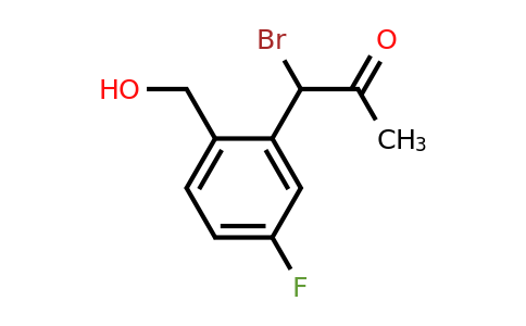 1806626-25-4 | 1-Bromo-1-(5-fluoro-2-(hydroxymethyl)phenyl)propan-2-one
