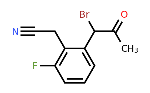 1806626-51-6 | 2-(1-Bromo-2-oxopropyl)-6-fluorophenylacetonitrile